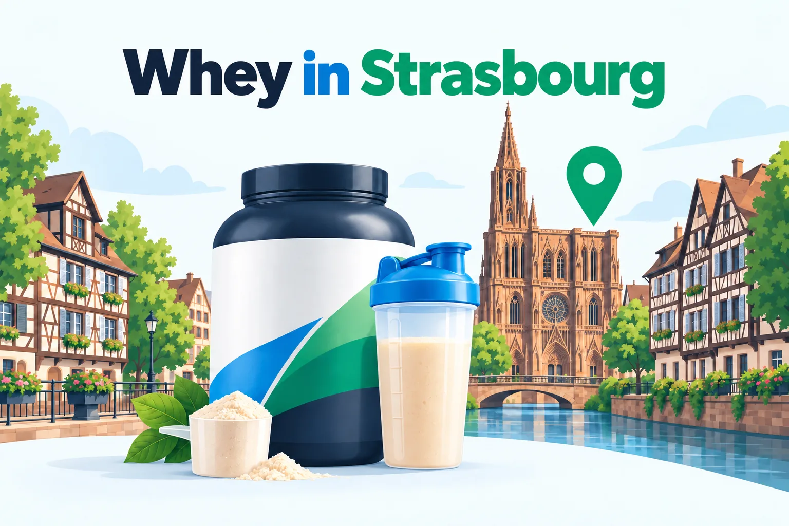 Whey Protein in Strasbourg: 6 Shops and Where to Order