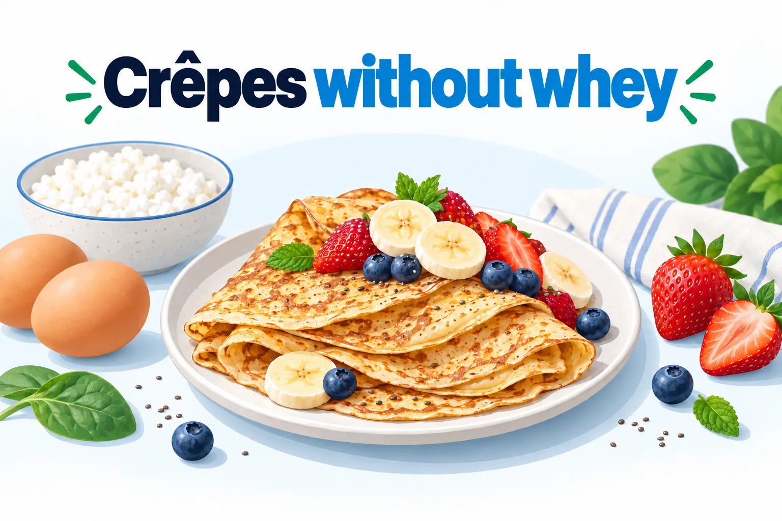 Protein crepes without whey: THE recipe!