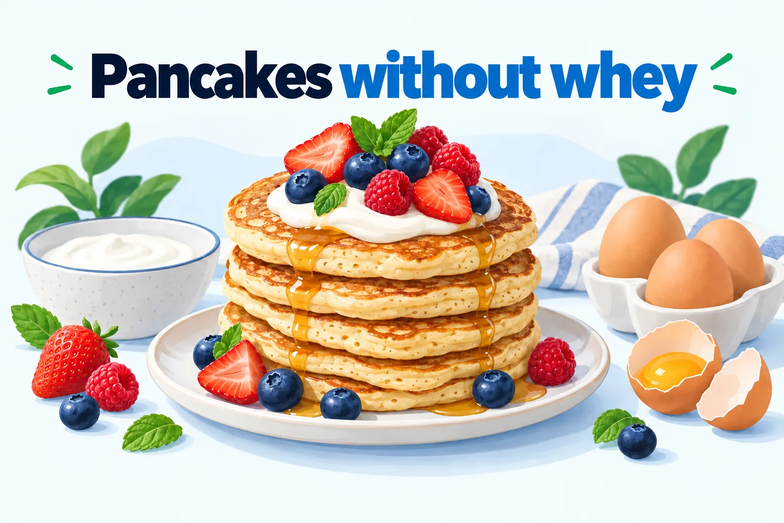 Protein pancakes without whey: the recipe